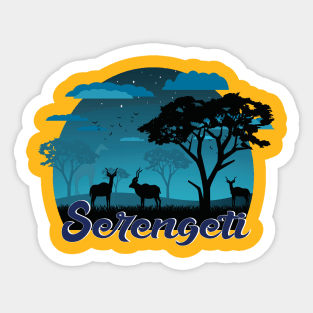 Serengeti in Africa my dreams Sticker